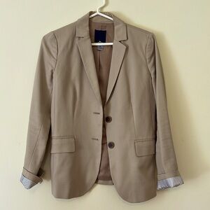 J. Crew tan blazer size 0